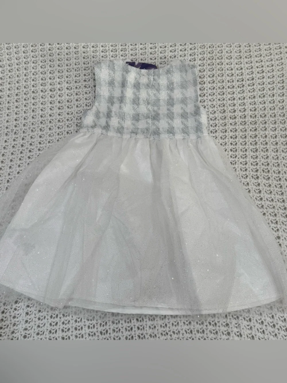 Blueberi Boulevard Little & Big Kid Girls Plaid 2-pc. Dress Set in white size 7